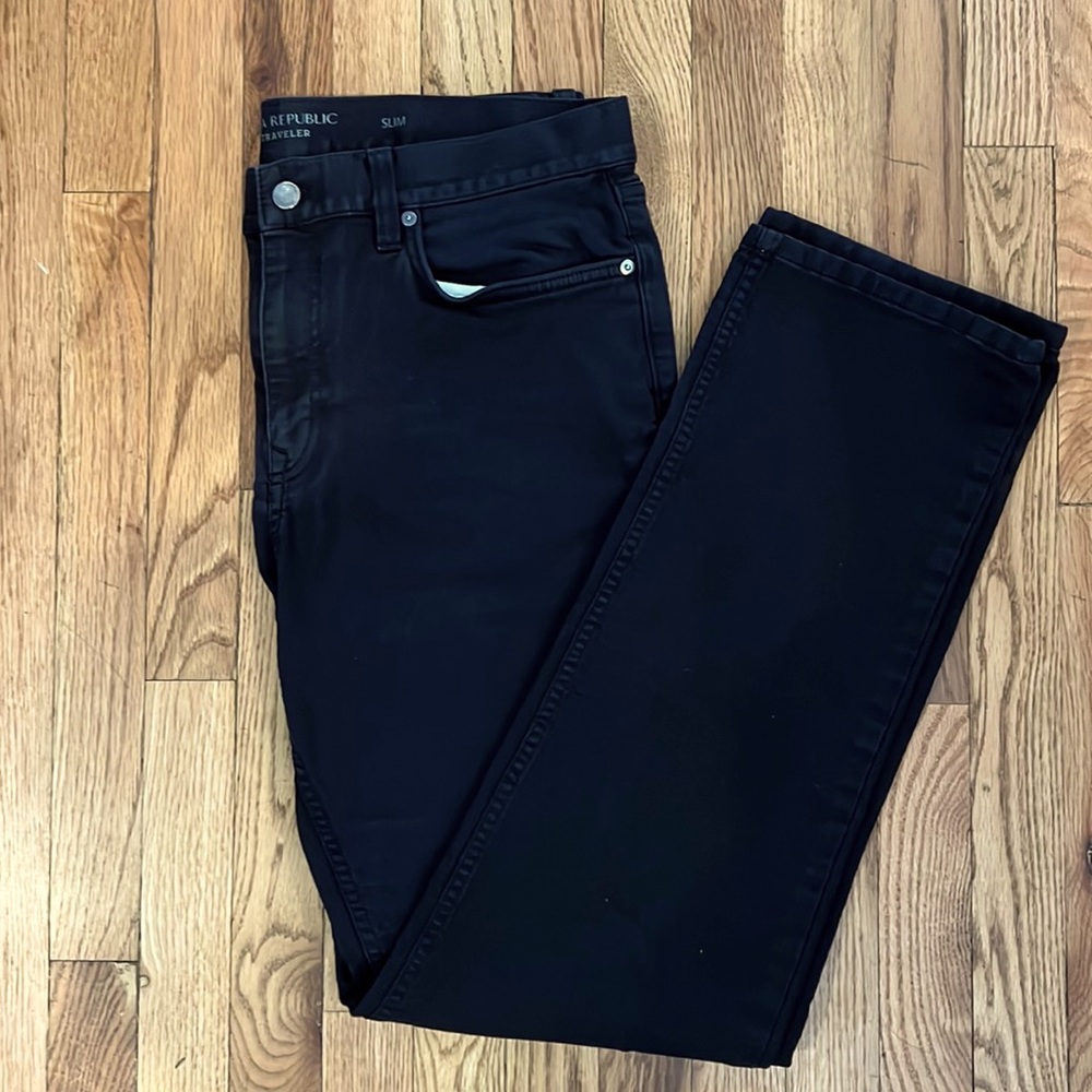 The Traveler black denim pants